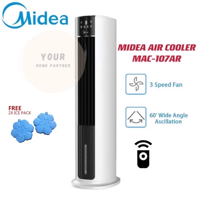 Midea Air Cooler MAC-107AR 7L With LED Display