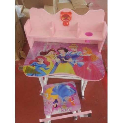 Study Table Set Meja  Belajar  Cartoon Princess M 102 