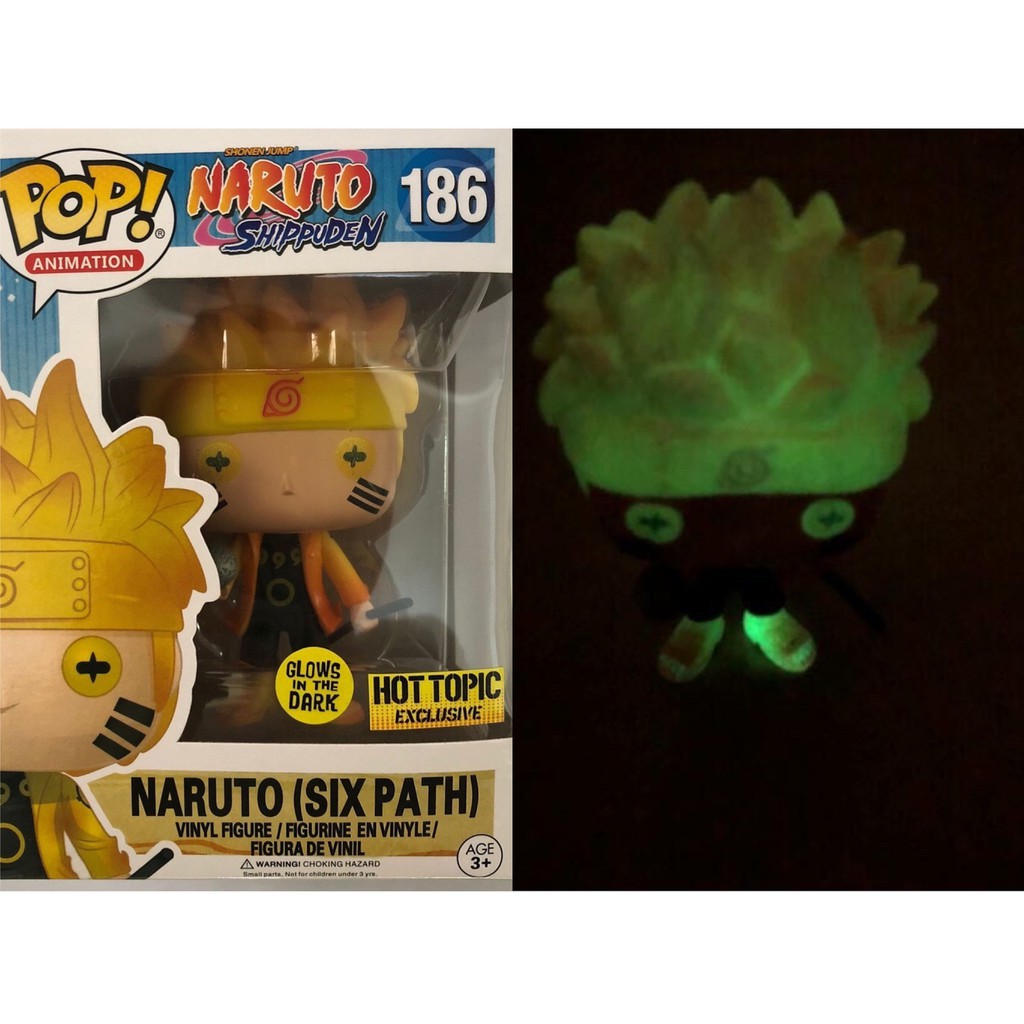 naruto six paths pop glow in the dark hot topic