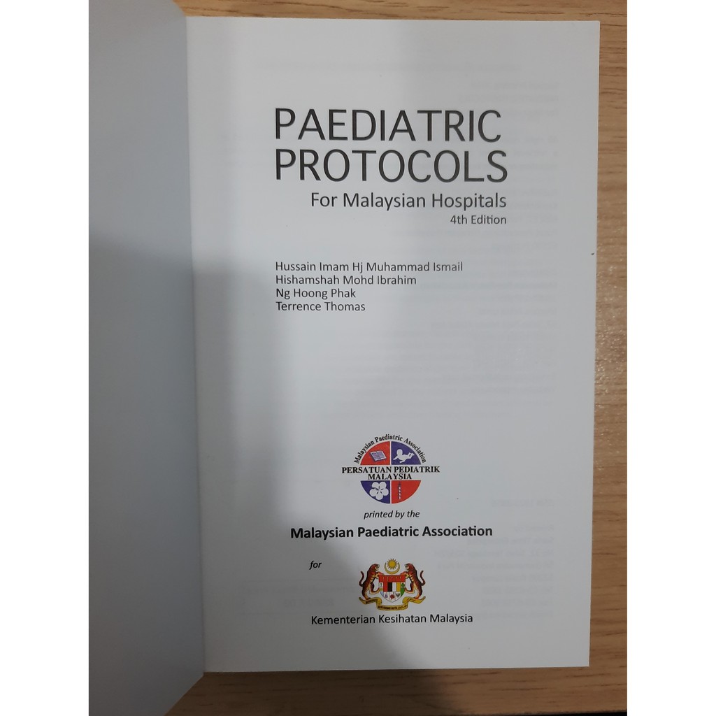 Ready Stock Paediatric Protocol 4th Edition Revised 2019 Shopee Malaysia