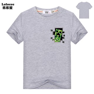 3d Cartoon Minecraft Print T Shirt For Girls Boys Tops Children Summer Clothing Boy S Game Clothing Shopee Malaysia - 2019 roblox kids boys t shirt tops marshmello dj music children summer short sleeve t shirt tee tops baby girls boys clothes custume from new198