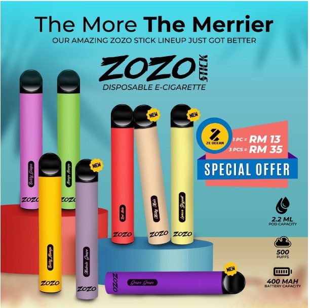 Pakai Buang Original Zozo Disposable Pen Pod Mod Starter Kit Berry Grape Mango Mango Berry Mango Shopee Malaysia