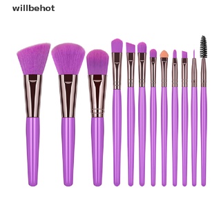 [WBHOT] 12 fluorescent color makeup eye shadow brush and other Beauty Tool makeup tools [Hotsale]