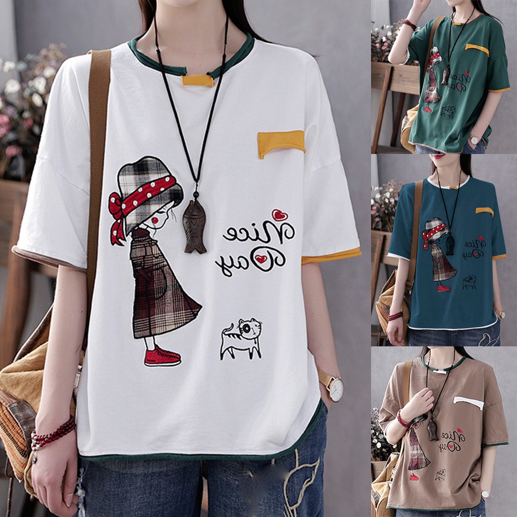 Korean large plus size women s baju t shirt MURAH loose Korean large plus size women s baju t shirt MURAH loose