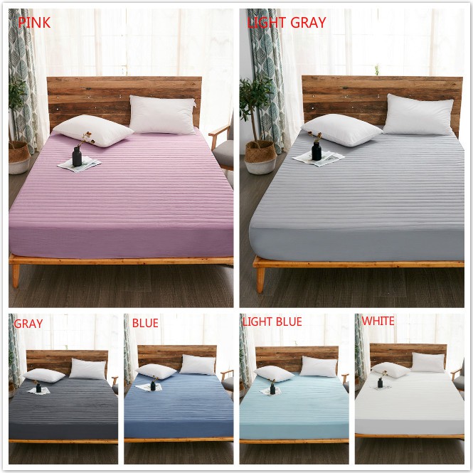 Washed Cotton Single Bed Cotton Thick Quilted Cotton Bed Trampoline Cover Bed Cover Autumn And Winter Mattress Cover