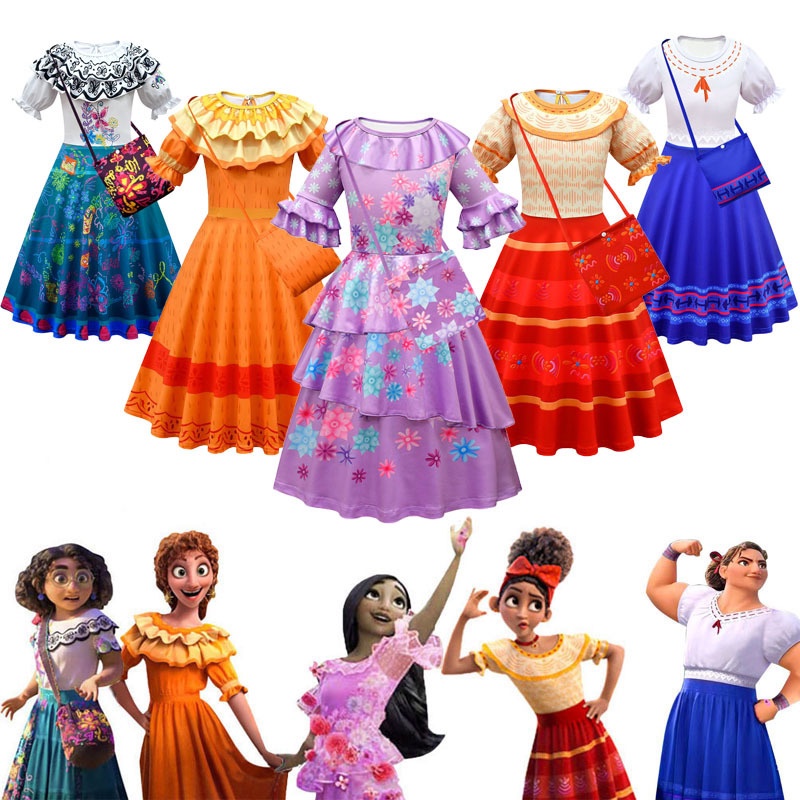 Mirabell Madrid Animation Kid Costume Girls Princess Dress Halloween ...
