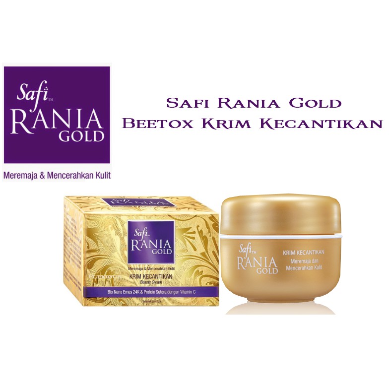 Safi Rania Gold Beetox Krim Kecantikan 16g | Shopee Malaysia