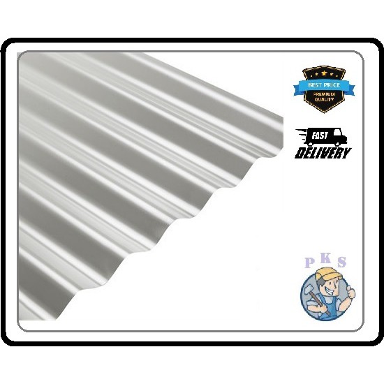 6 FT CORRUGATED METAL ZINC ROOF SHEET / ATAP ZINK 0.18MM +/ ZINC