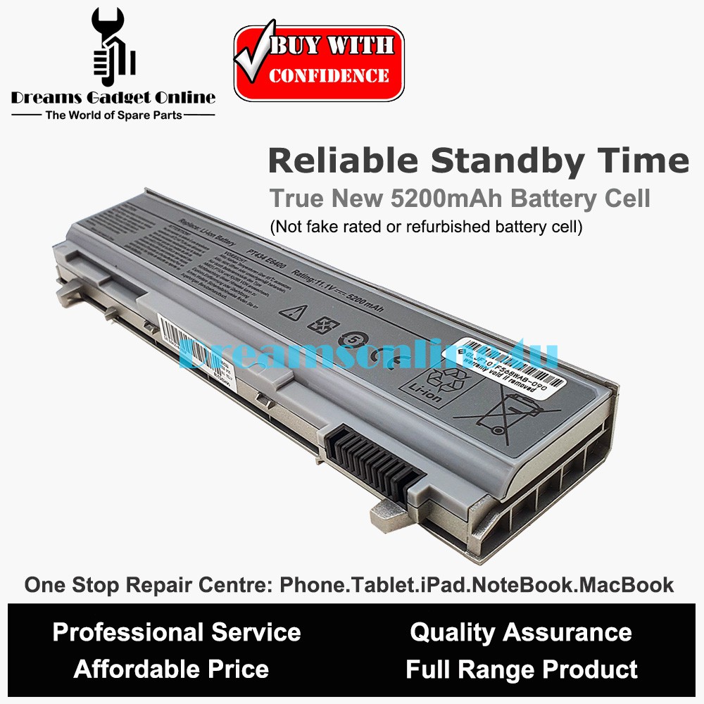 Replacement Battery PT434 W1193 RG049 for Dell Latitude E6400 E6410 E6510  E6500 M2400 M4400 M4500 | Shopee Malaysia
