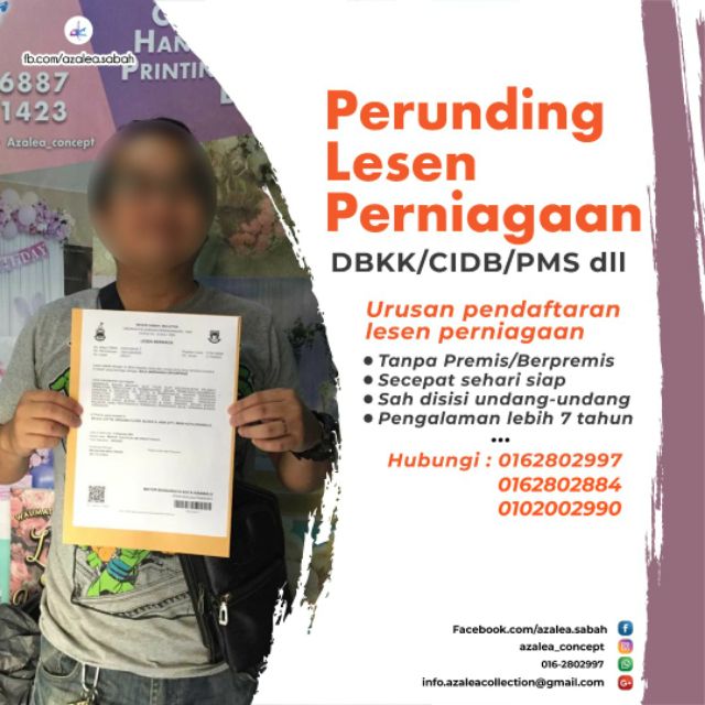 Evoucher Lesen Perniagaan Kota Kinabalu Virtual Tanpa Premis Lesen Cidb Pms Sabah Shopee Malaysia