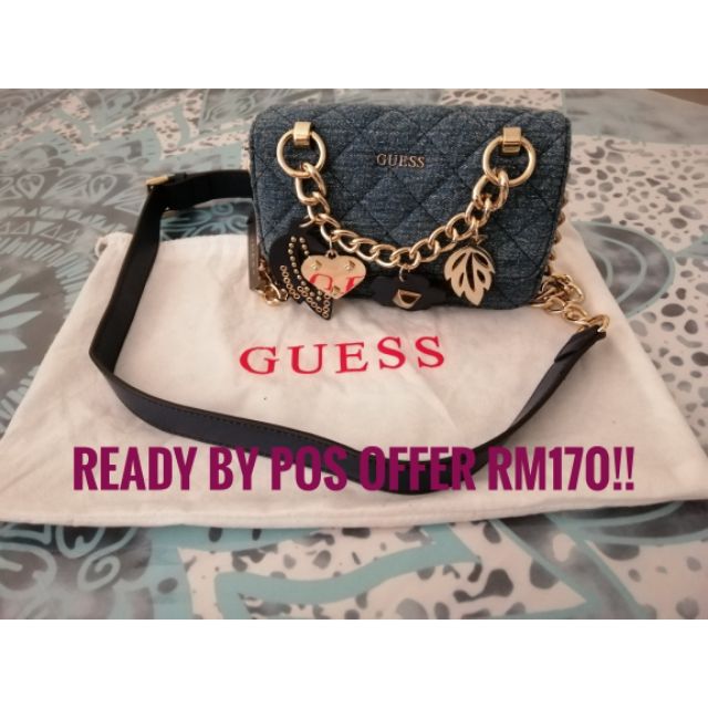 guess charm bag