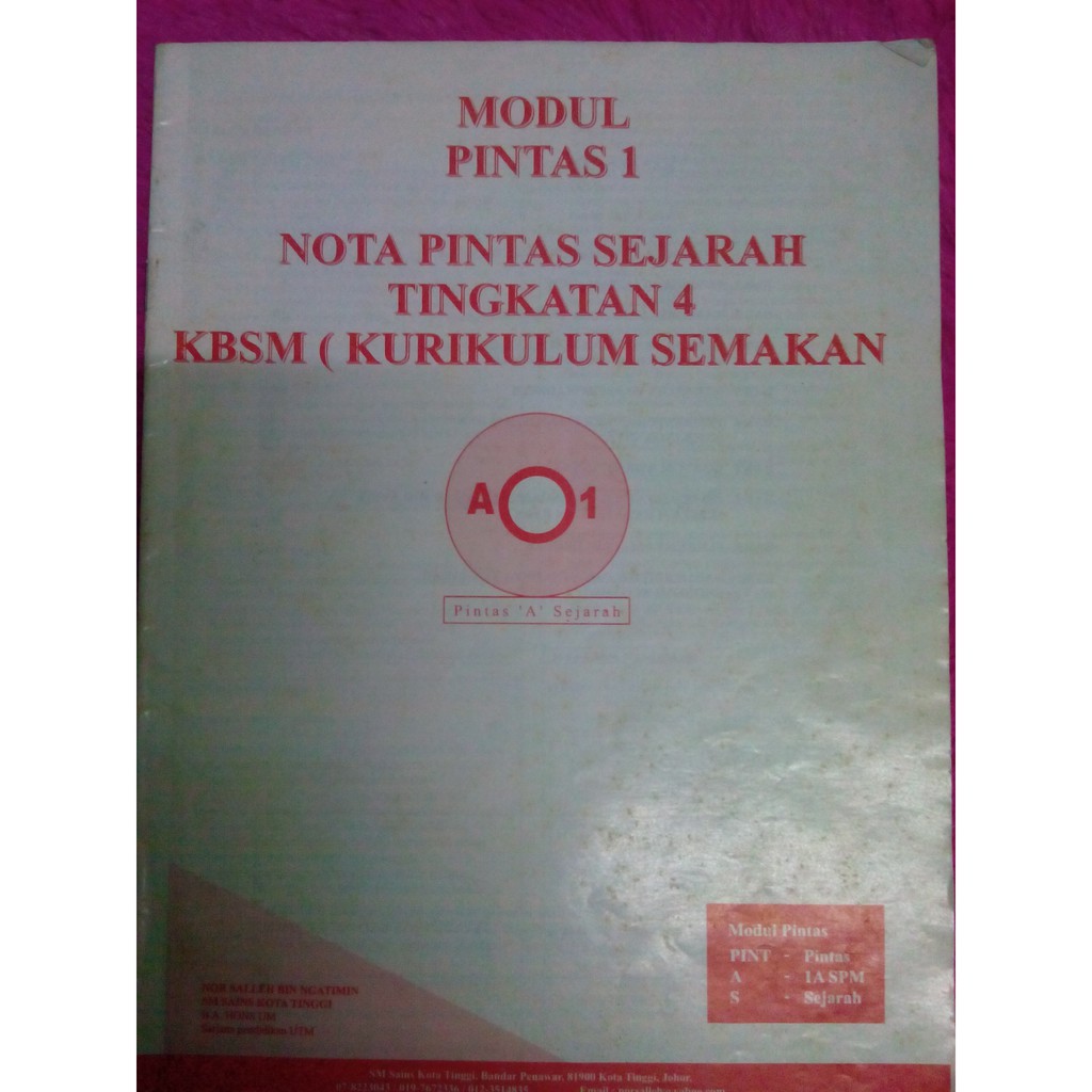 Pintas 5 2021 tingkatan modul Jawapan Modul