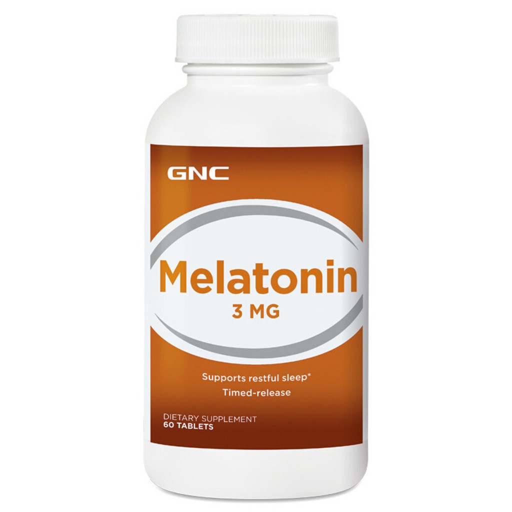 GNC Melatonin 3mg /5mg (Supports Restful Sleep) 60 Tablets ...