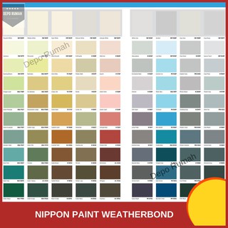 WARNA18Litre Nippon Paint Weatherbond Exterior Selection ...