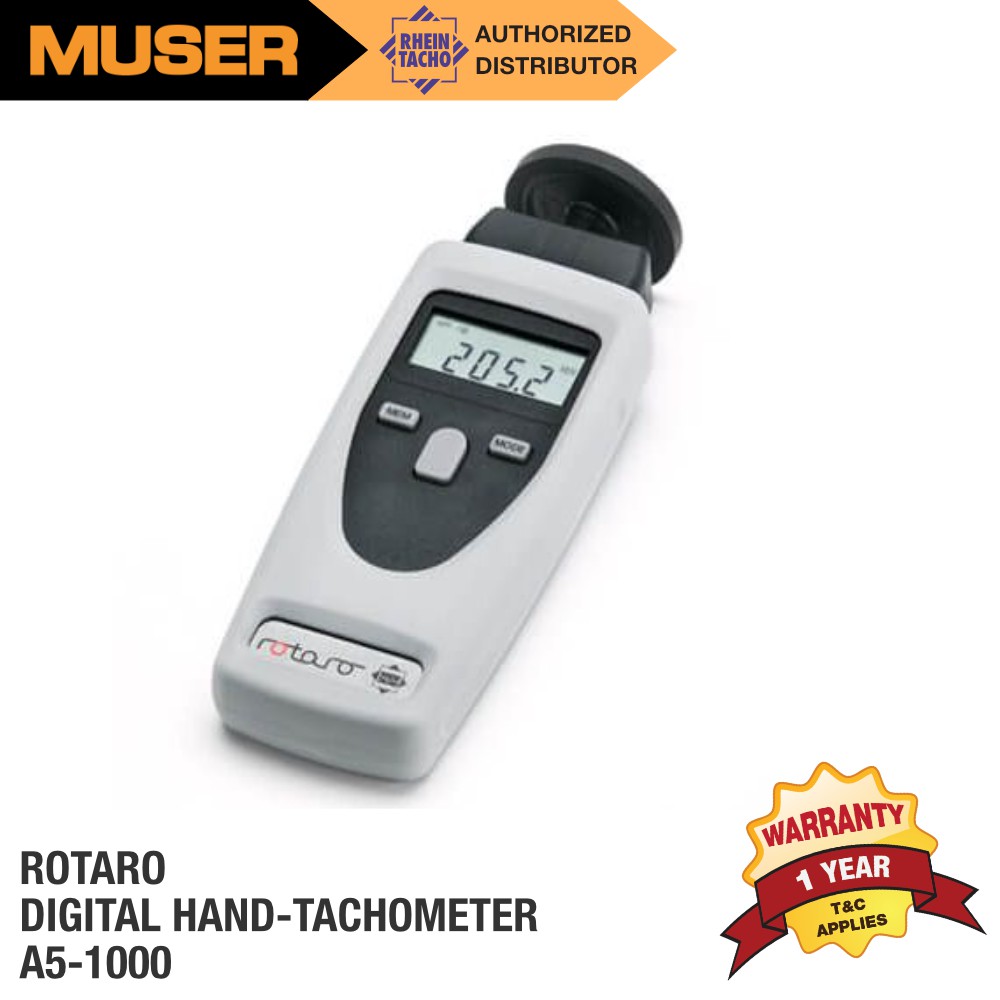 Rheintacho A5-1000 Rotaro Digital Hand-Tachometer | Shopee Malaysia
