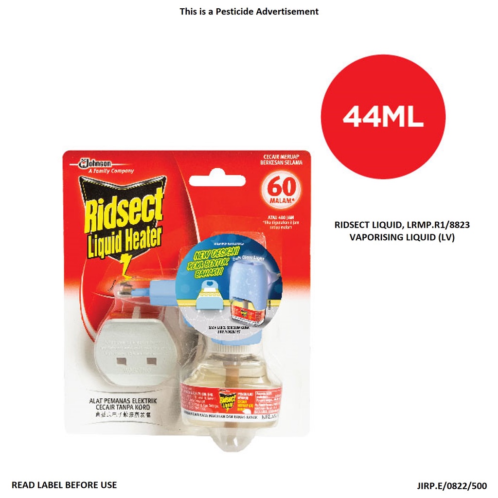 Ridsect Liquid 60N (44ml) with Ridsect Liquid Heater | Shopee Malaysia