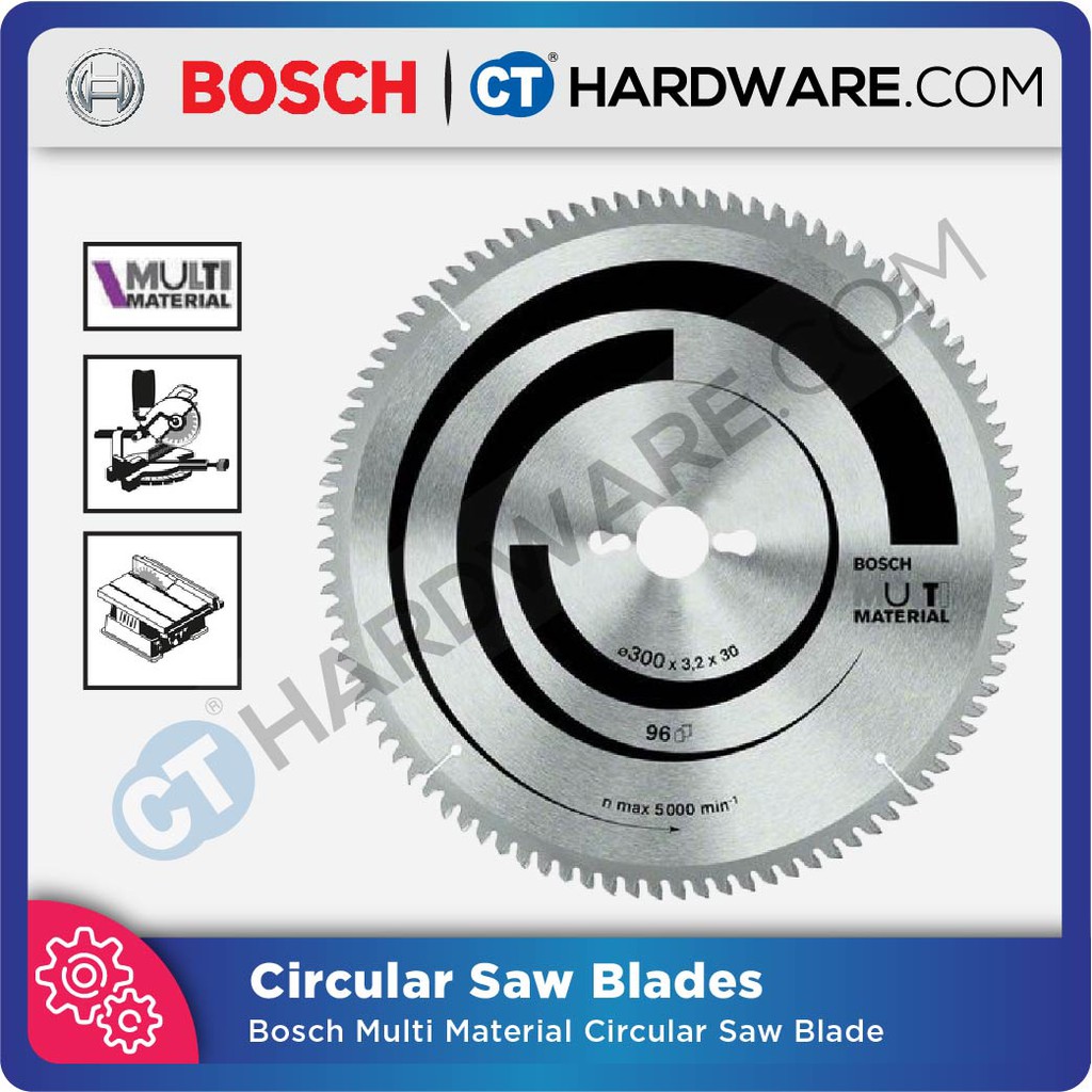 Bosch TCT CIRCULAR SAW BLADE MULTI MATERIAL 10" 254mm x 30mm/25mm X