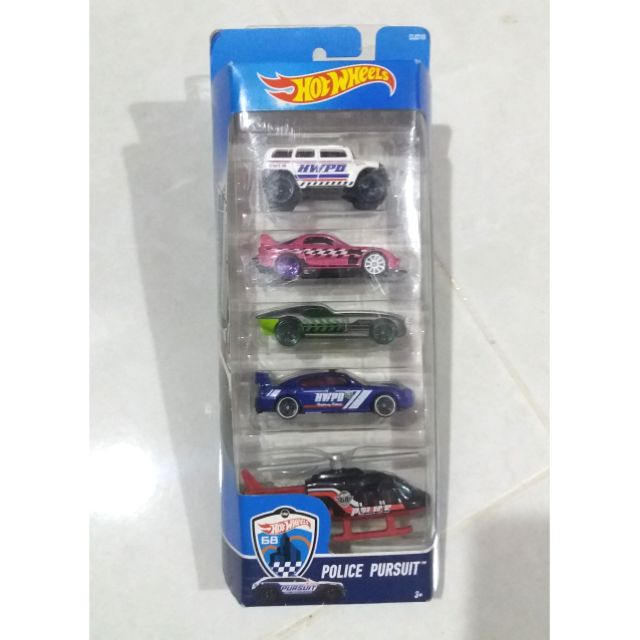 hot wheels police pursuit 5 pack