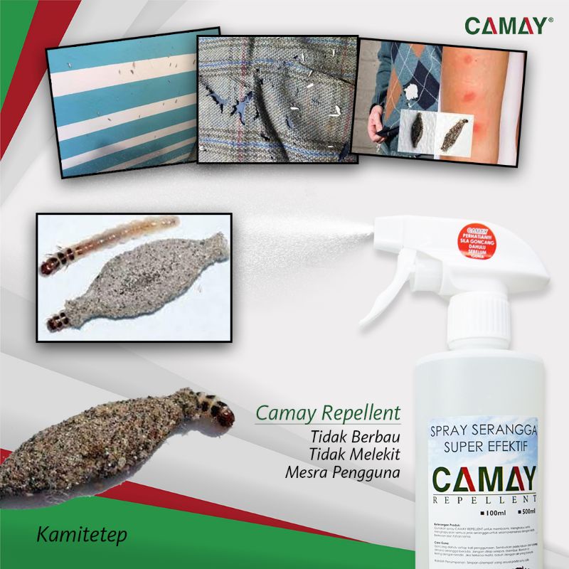 KILL KAMITETEP CLOTH MOTH SPRAY CAMAY REPELLENT HAPUS KUTU HAIWAN DAN