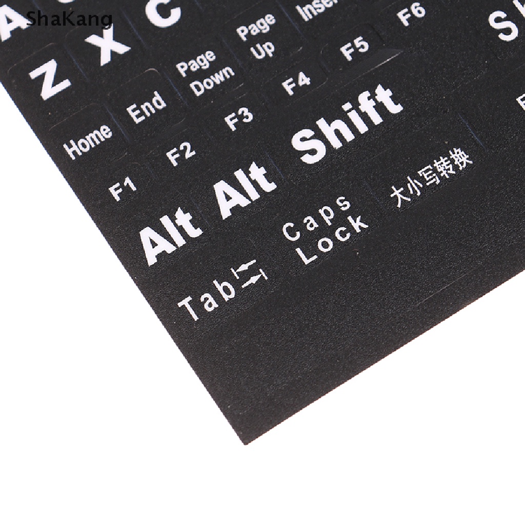 SKMY English Full Keyboard Frosted Transparent Keyboard Stickers