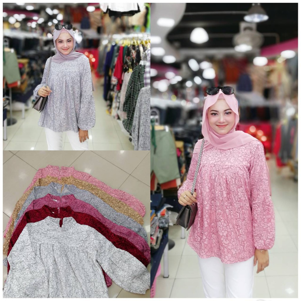 Blouse Faziera Lengan Kembang