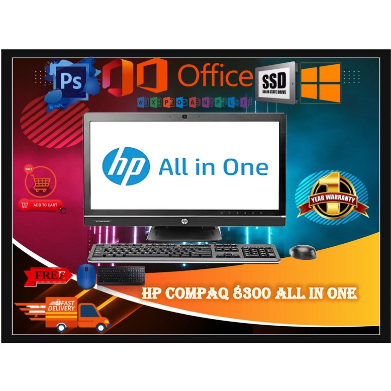 HP Compaq Elite 8300 AllinOne Desktop PC /CORE I5(3RD GEN) /8GB RAM