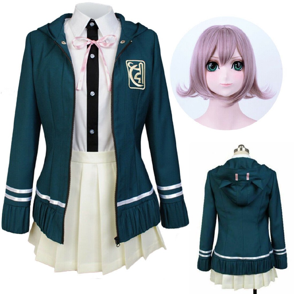 Ready Stock Girls Danganronpa Super Dangan Ronpa 2 Chiaki Nanami Cosplay Halloween Costume Uniform Shopee Malaysia