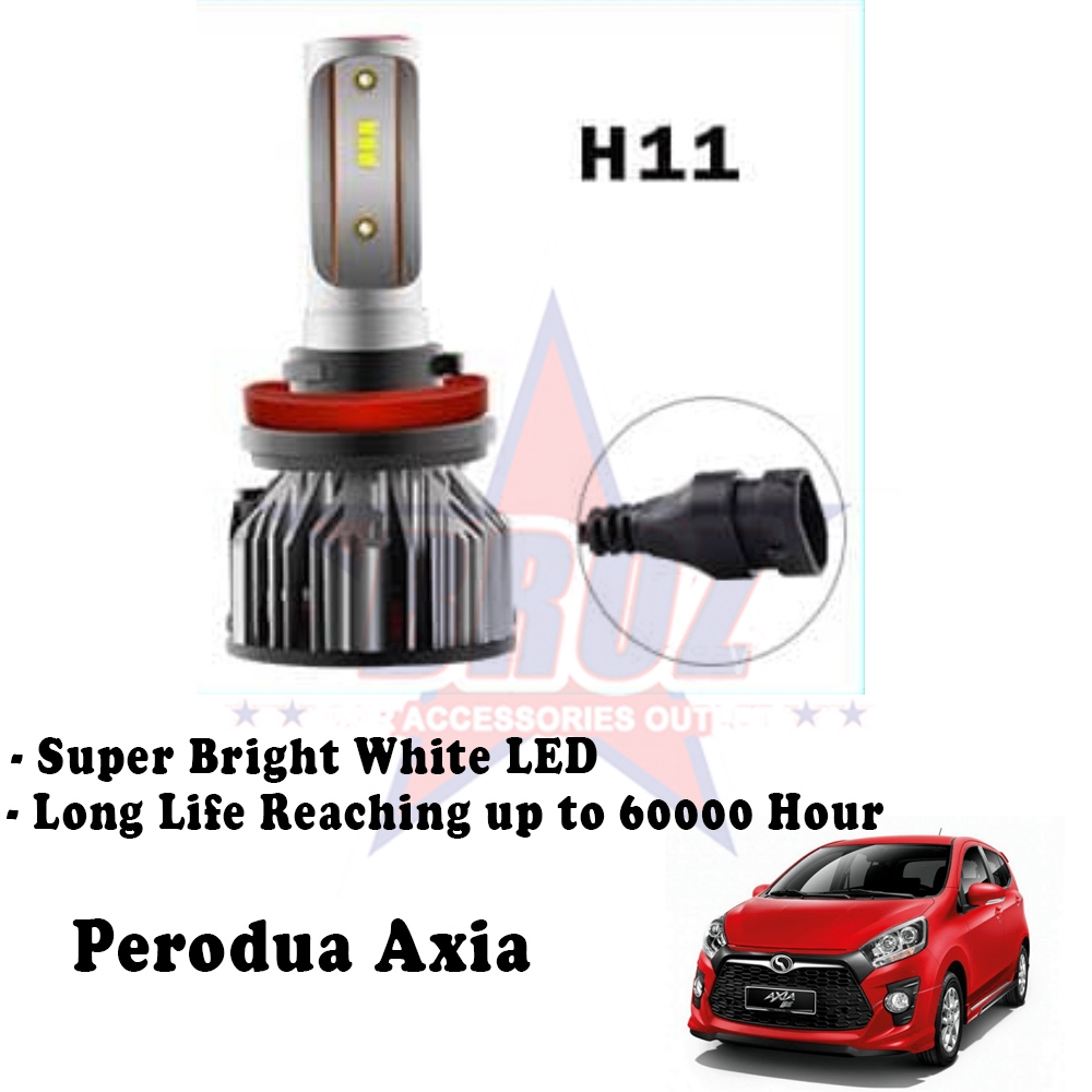 Perodua Axia PROJECTOR (Head Lamp) C6 LED Light Car 