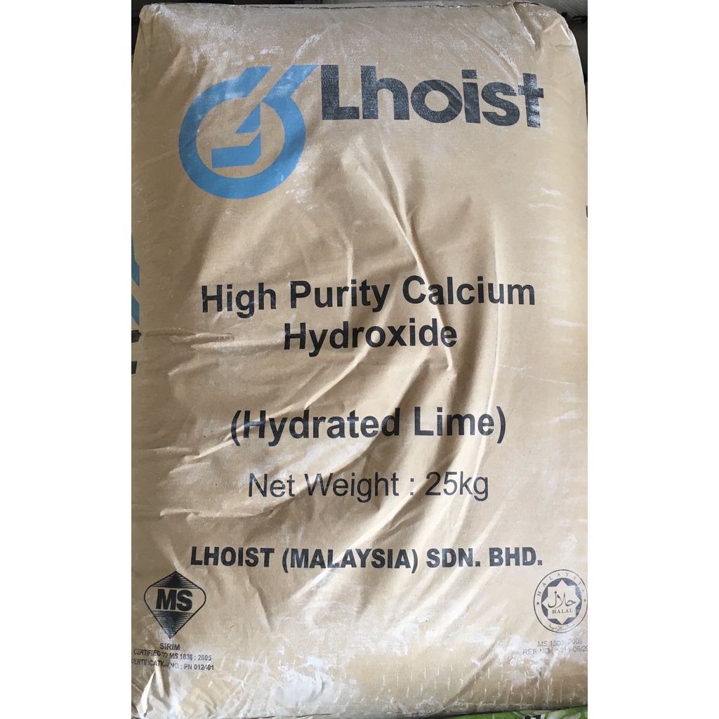 Hydrated Lime 25kg Soil Neutralization Ready Stock Shopee Malaysia