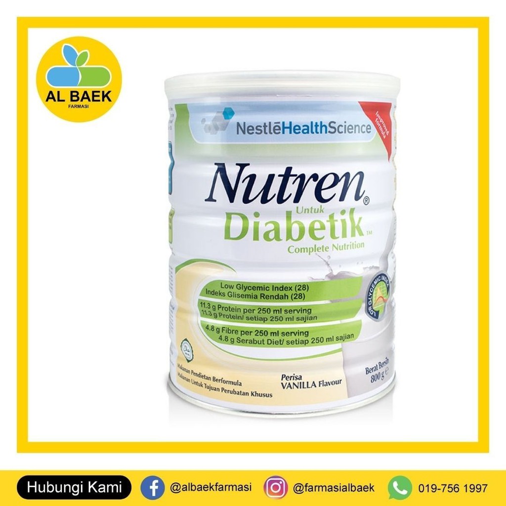 Nutren Diabetik Complete Nutrition Susu Untuk Kencing Manis Shopee Malaysia