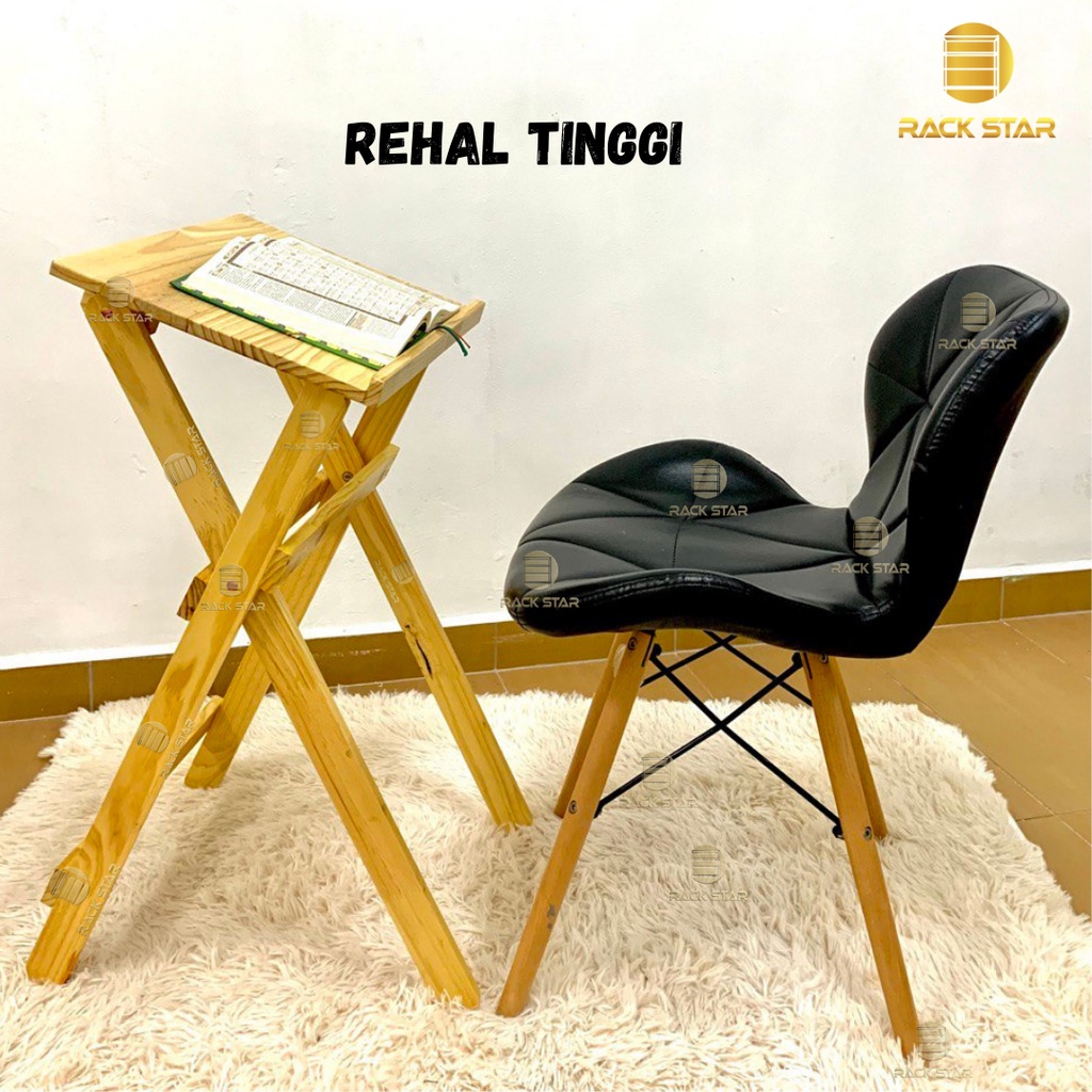 ( READY STOCK )Rehal Kayu / Meja Belajar / Meja Laptop HIGH QUALITY baca Al Quran muqaddam