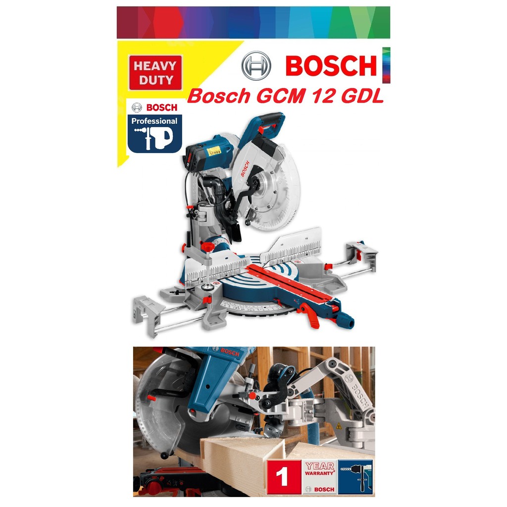 Bosch Gcm 12 Gdl 12 305mm Double Bevel Sliding Mitre Saw