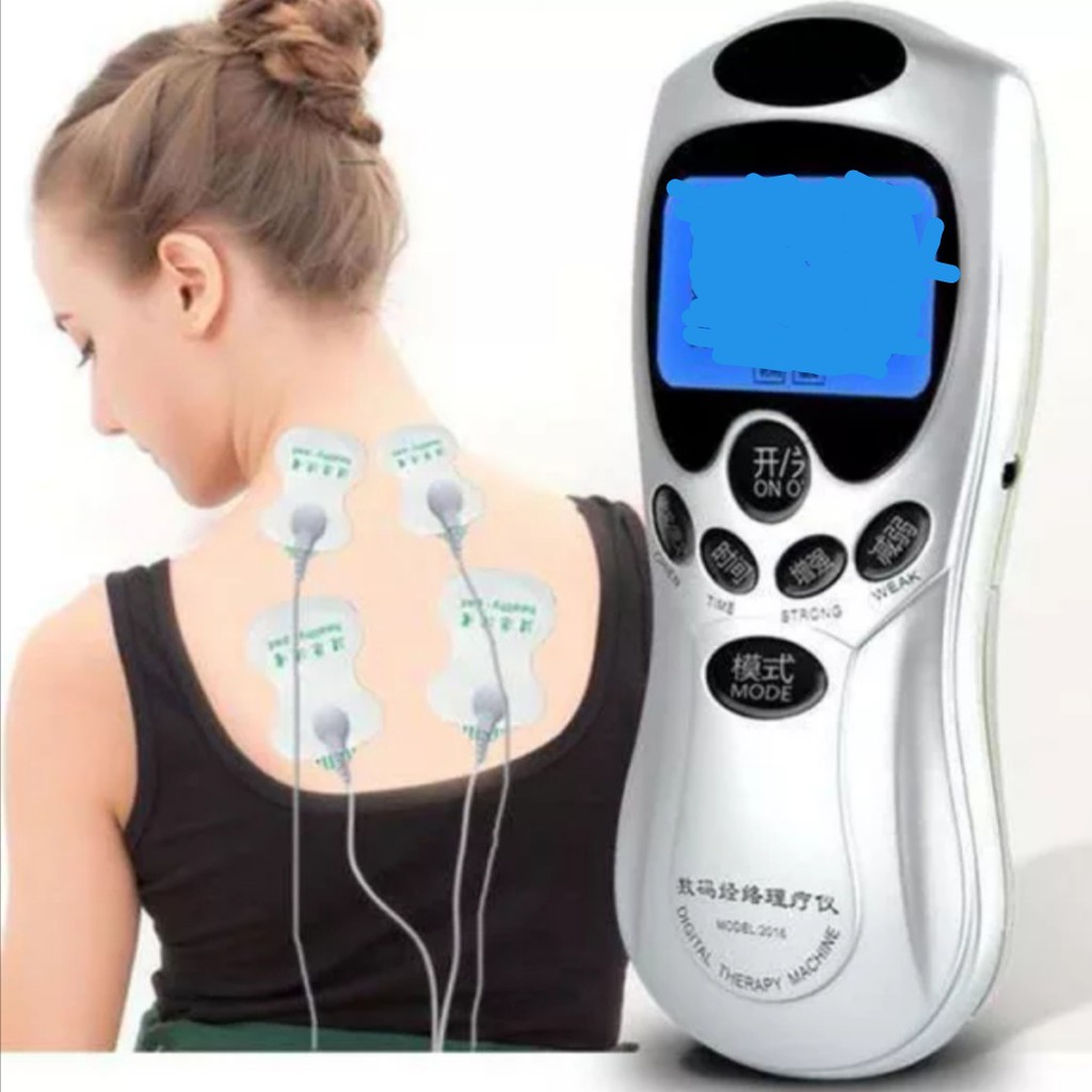 JMALL Digital Therapy Machine Full Body Massager Acupuncture Tens 8 Mode Electric Stimulator Acupuncture Body Massage