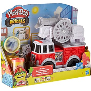 Lot Of 2 Hasbro Play-Doh Wheels Construction Toy Trucks Bulldozer Cement Mixer 