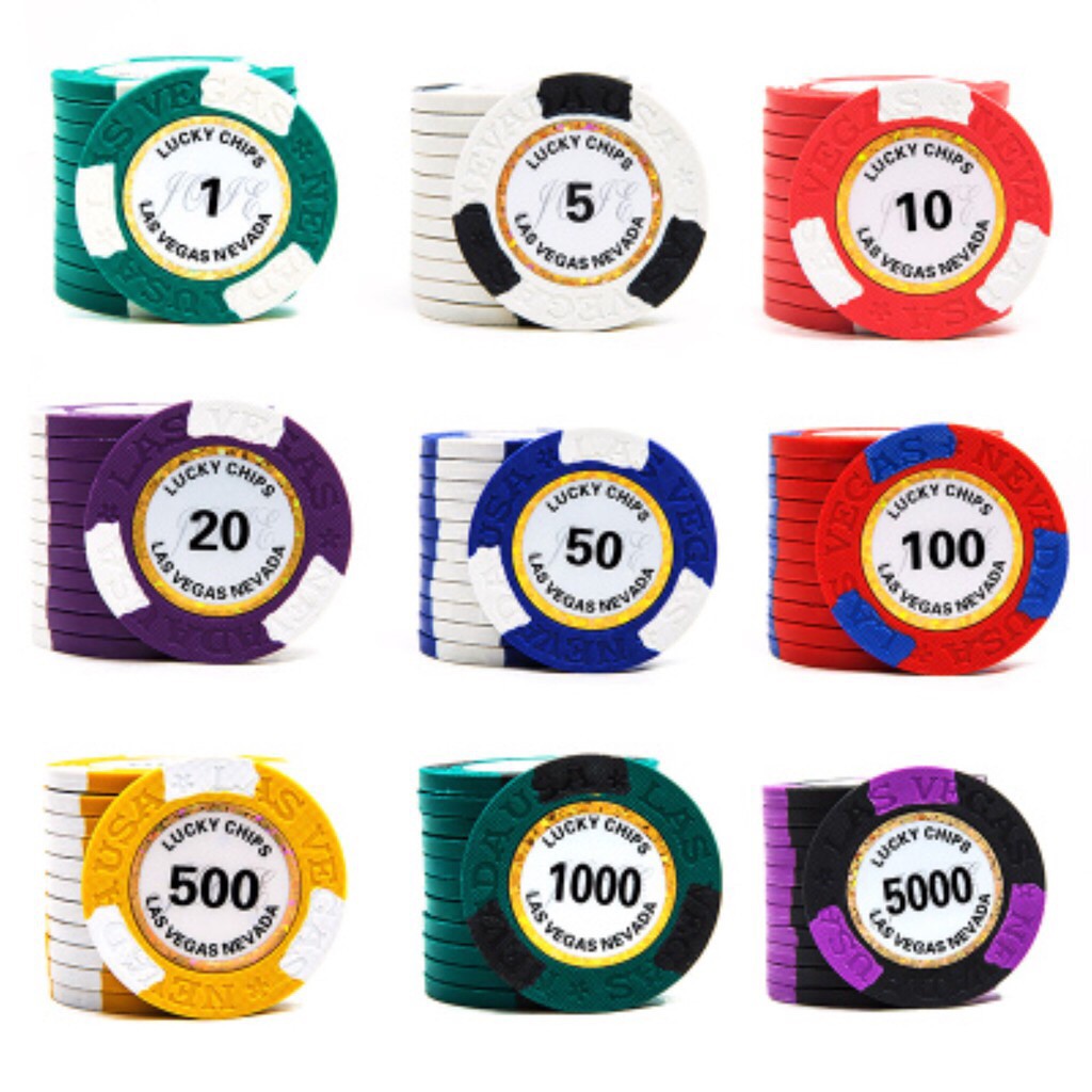💥Malaysia Ready Stock💥25pcs 14g poker Chips las vegas pokerchip Monte