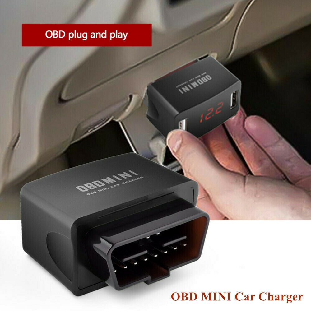 16pin Obd Connector 2 Usb Port Car Charger For Gps Dvr Dash Cam