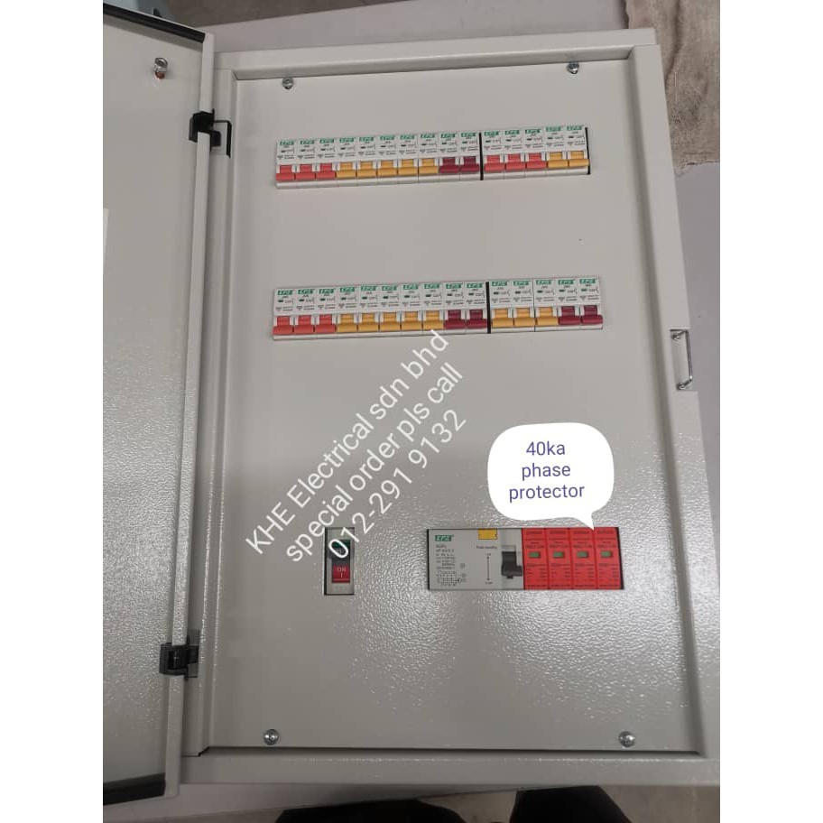 FULL SET 3PHASE CONSUMER METAL DB / MCB BOX COMPLETE SET (WITH OR WITHOUT WIRING) Shopee Malaysia