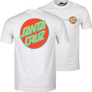 Santa Cruz Other Dot S/S Regular White w/Orange/Green T-shirt (8040121)