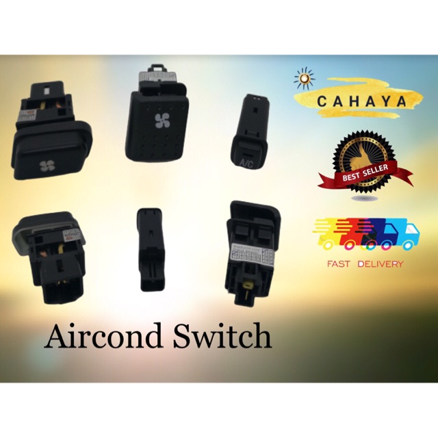 Aircond Switch Proton Wira/Satria/Saga/Iswara Perodua 