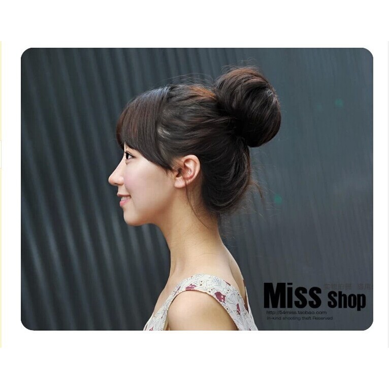 Hairpieces Bun Clip In On Hairpiece Extensions Updo Scrunchie