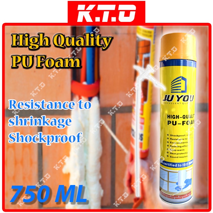 Polyurethane Foam PU Foam Spray 750ml General Purpose Fill Crack And ...