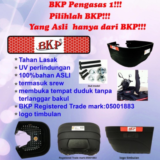 (SYM)(BENELLI)(DEMAK)(SM) BKP BASKET PLASTIC MOTORCYCLE BAKUL PLASTIK BKP MOTOSIKAL bonus/sm sport/ rfs150/ jet power