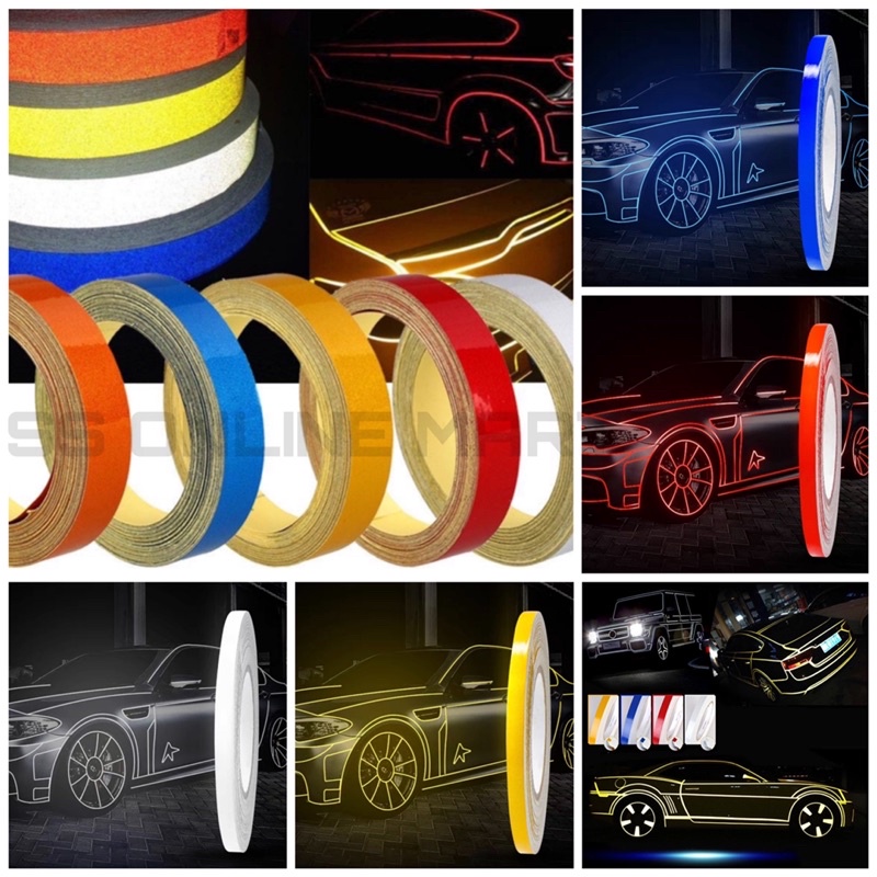 Car Reflective Tape Conspicuous Tape Sticker Safety Warning Motorcycle ...