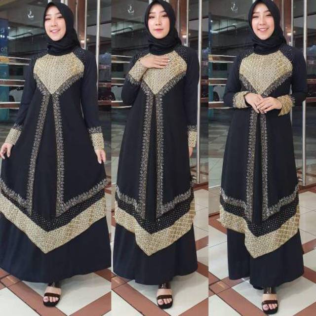 Abaya Turkey Abaya Arab Abaya Black Gamis Abaya Abaya Bordir Payet Abaya Mutiara Shopee Malaysia