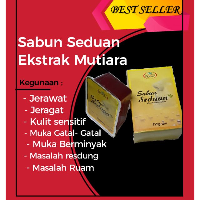 MUKA LICIN dgn Sabun Seduan Ekstrak Mutiara  Shopee Malaysia