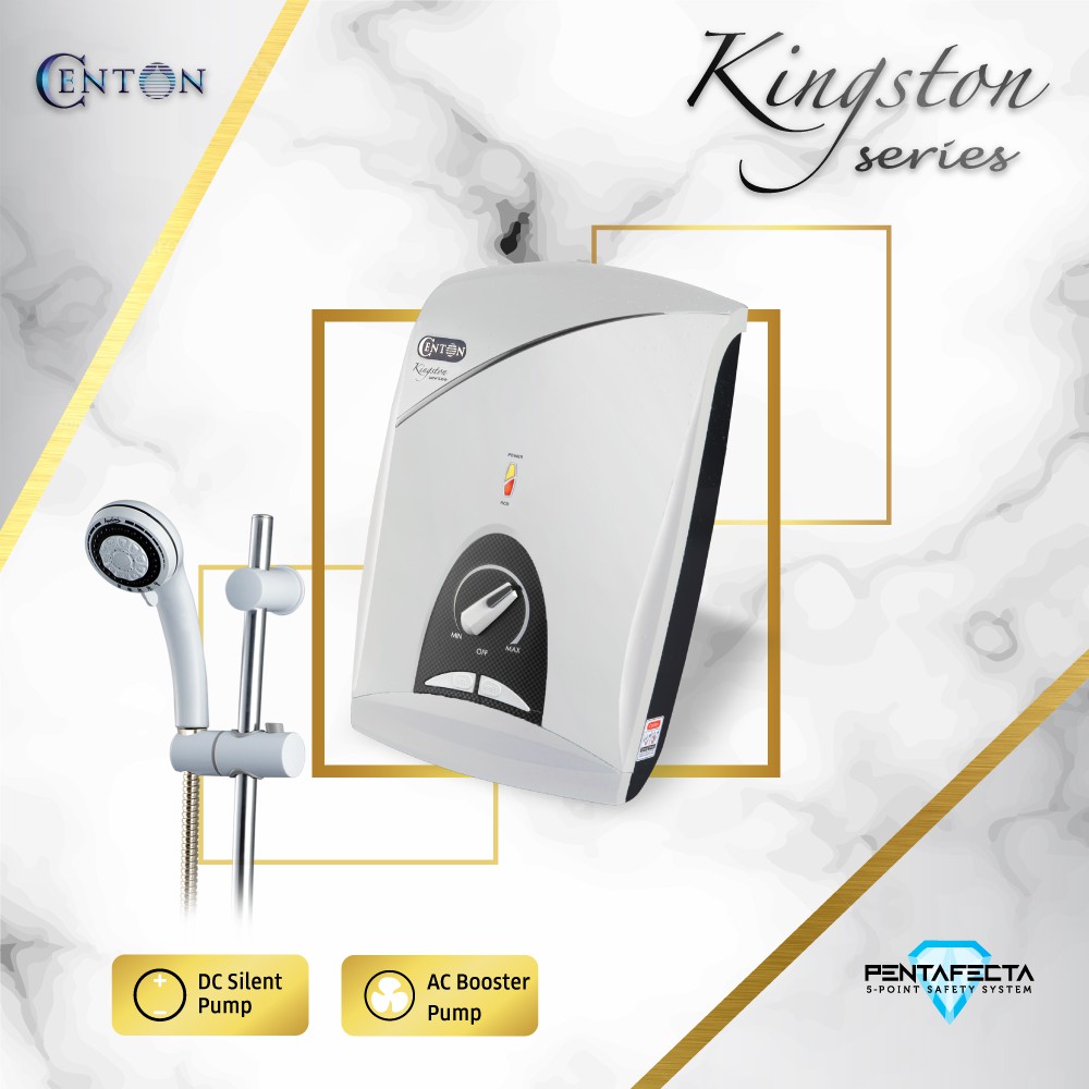 CENTON Instant Shower Water Heater Kingston Series (with optional