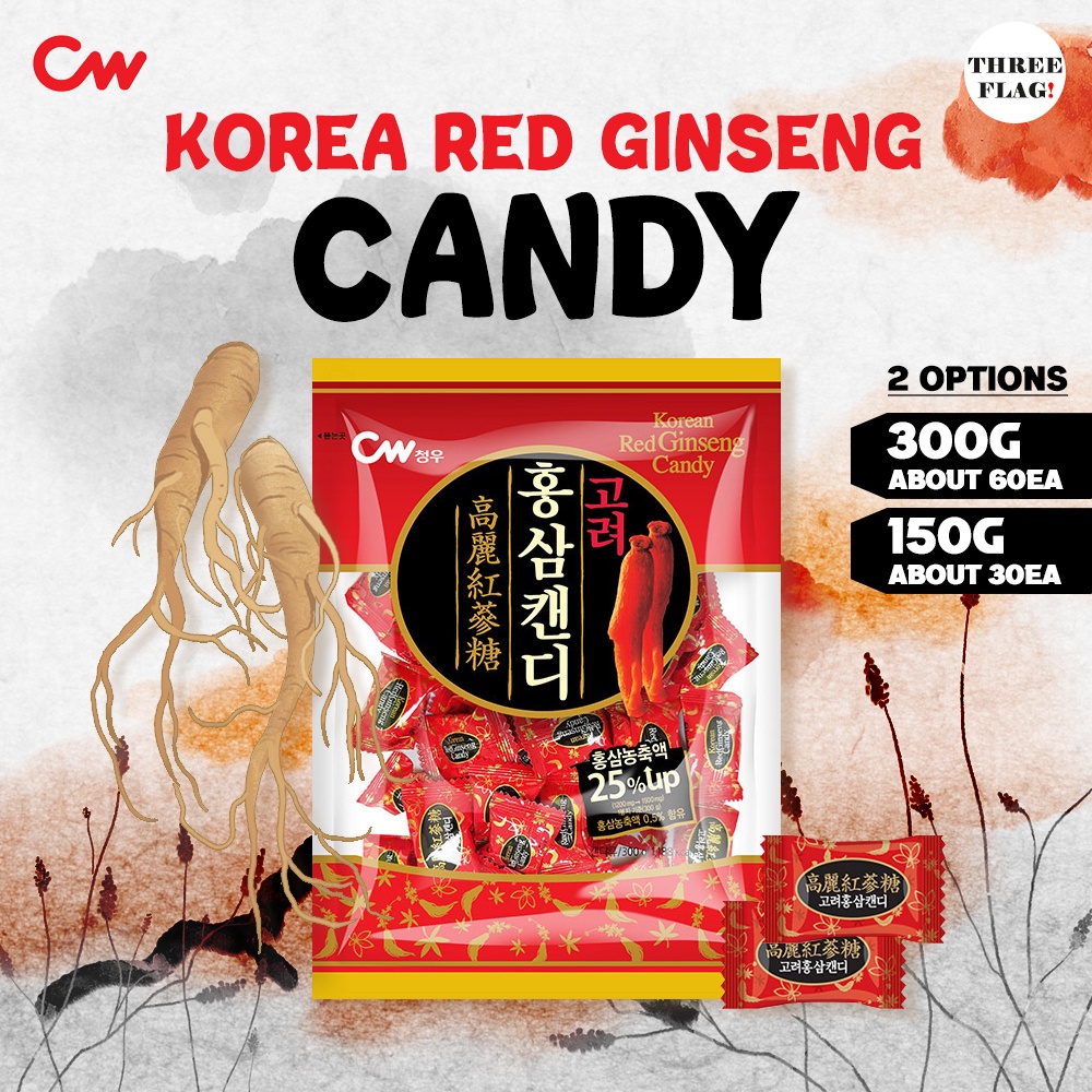 CW Korea Red Ginseng Candy 150g, 300g Shopee Malaysia