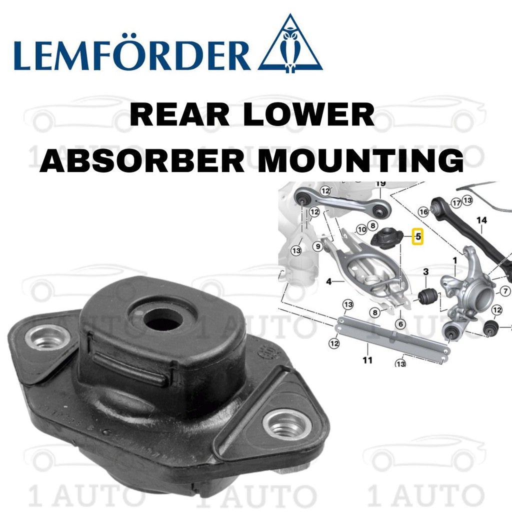 Lemforder Germany Rear Lower Shock Absorber Mounting Bmw E87 E90 E92 E93 318i 320i 323i 325i 330i 335i E84 X1 Shopee Malaysia