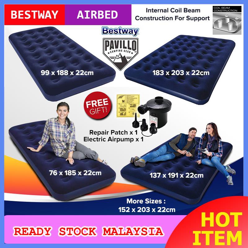 BESTWAY PAVILLO Indoor/ Oudoor Portable Inflatable Air Bed Air Mattress