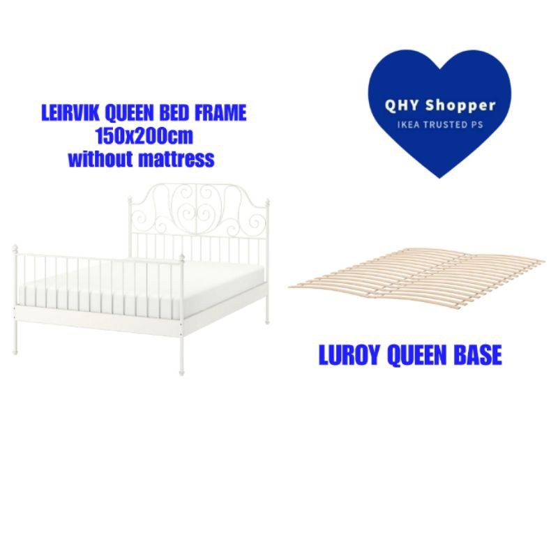 Katil Kera Princess Ikea, Leirvik Queen Bed Frame